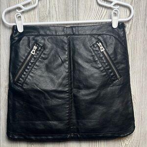 Silence + Noise Black Mini  Skirt black size Small